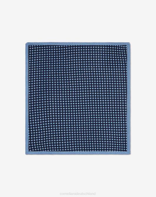 Einstecktuch aus Seidenstrick Corneliani Männer 8RL0396 Blau Zubehör