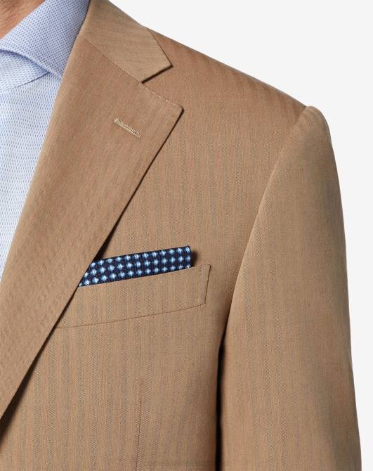 Einstecktuch aus Seidenstrick Corneliani Männer 8RL0396 Blau Zubehör