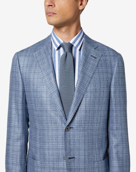 Krawatte aus Satingewebe Corneliani Männer 8RL0398 hellblau Zubehör